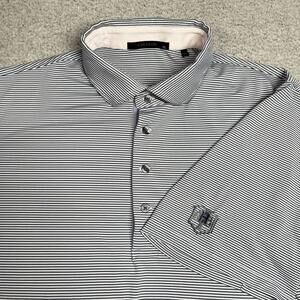 Greyson Polo Shirt Mens XL Stripe Rich Harvest Farms Club Golf Performance